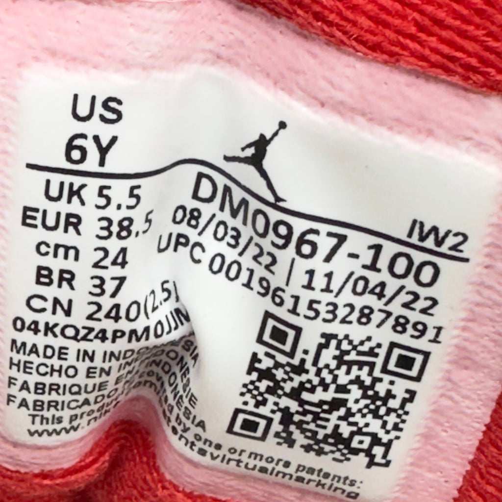 Jordan Kids Air Jordan 3 Retro (GS) Sneakers White Red 6Y DM0967-100