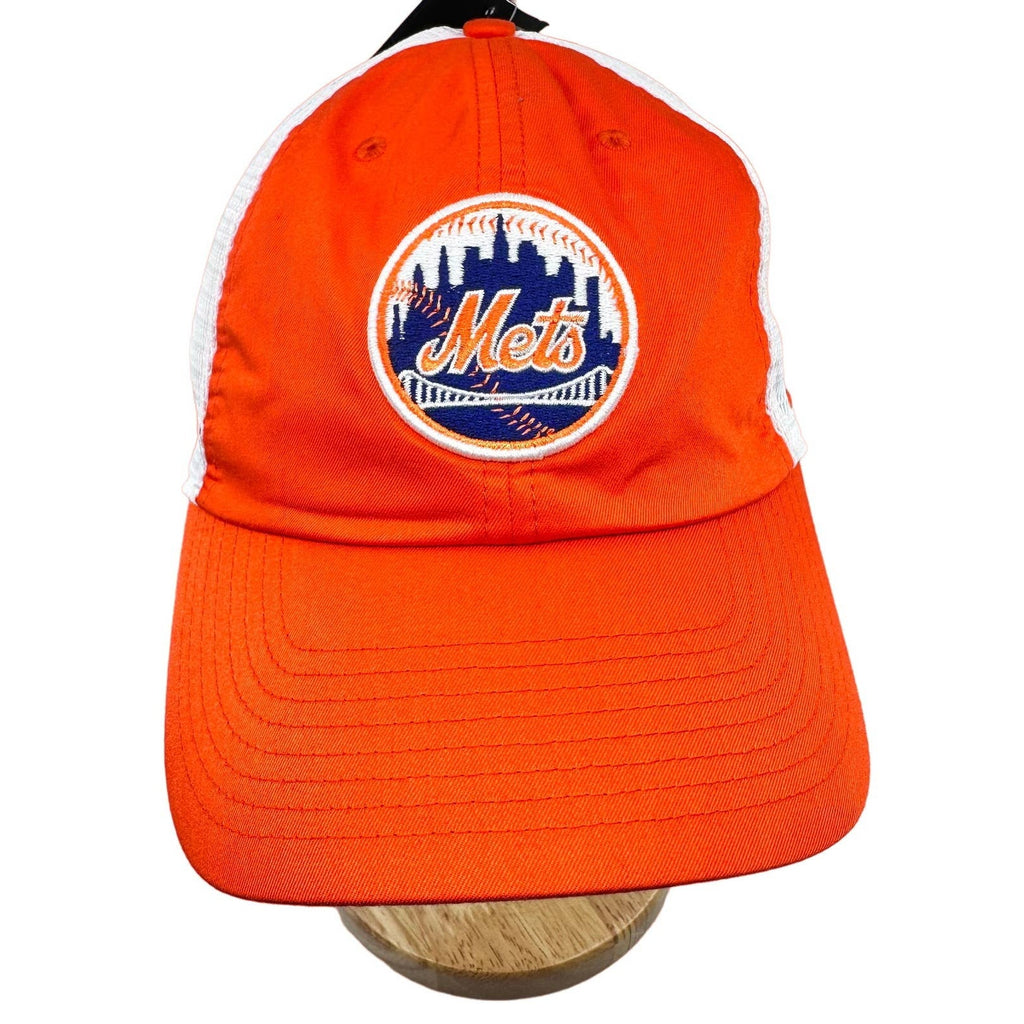 Mitchell & Ness Mens MLB NY Mets Vintage Classic Logo Snapback Cap Orange Sz OS