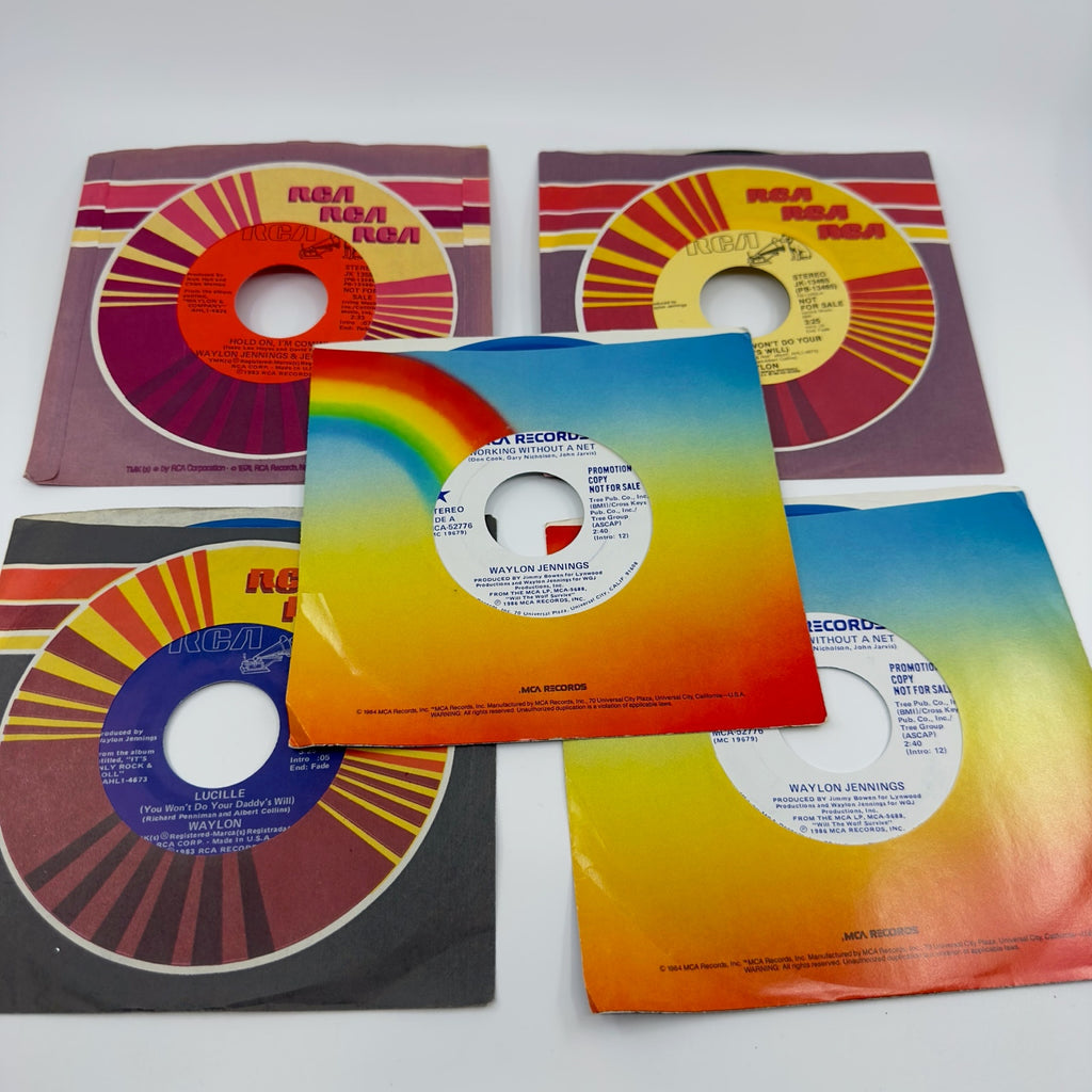 Waylon Jennings – Working Without A Net - LP, Vinyl Records Set Of 5