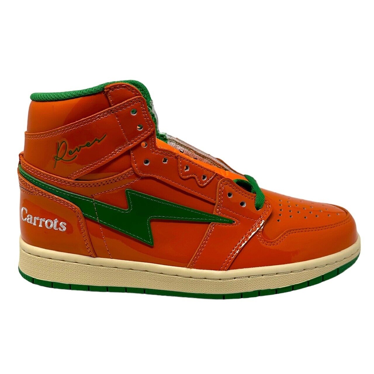 Reves Sport Paris Mens Shoes Kool Kiy '85 Hi Top Athletic Sneakers Orange 9.5
