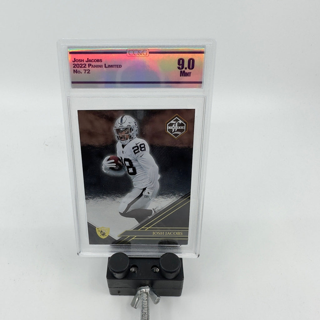 2022 Panini Limited Football #72 Josh Jacobs - Las Vegas Raiders Graded MINT 9.0