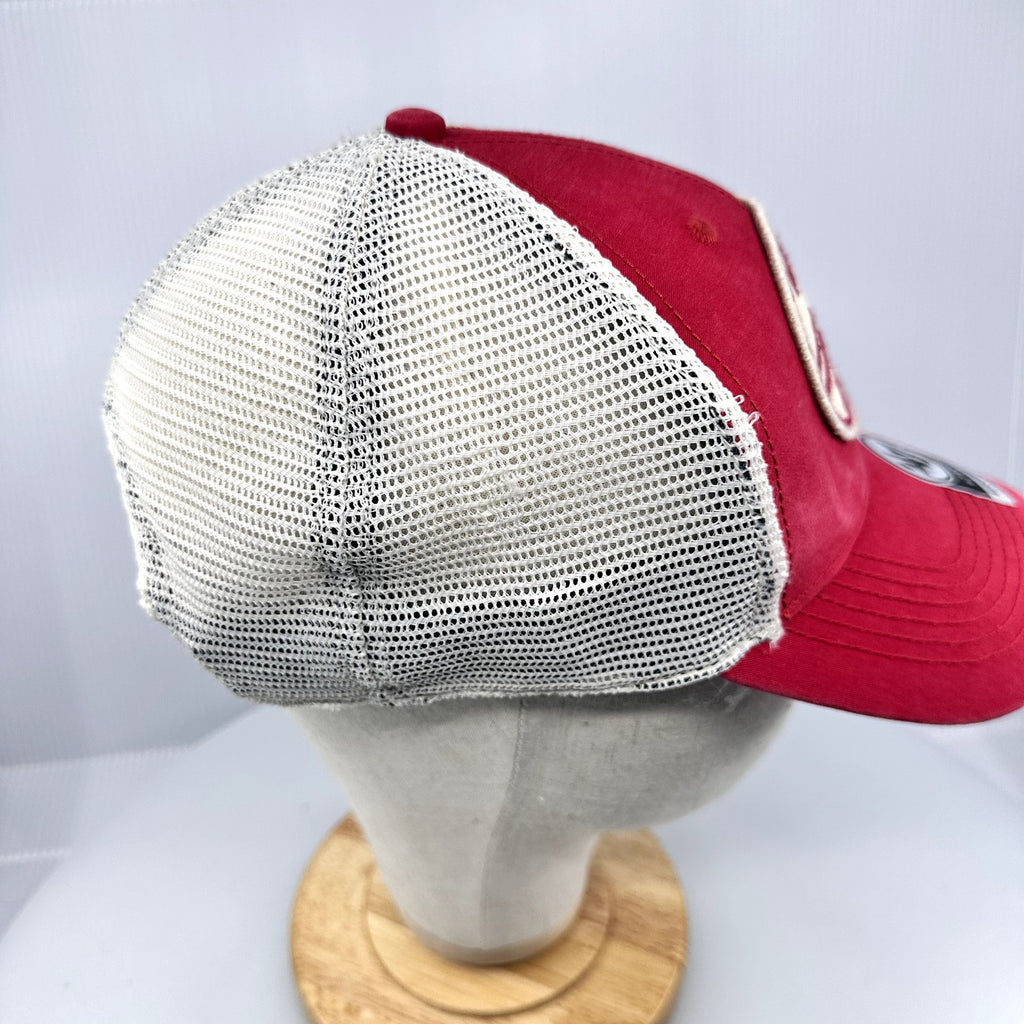 47 Brand Men's Hat MVP Adjustable Los Angeles Angels Trucker Snapback Red OSFA