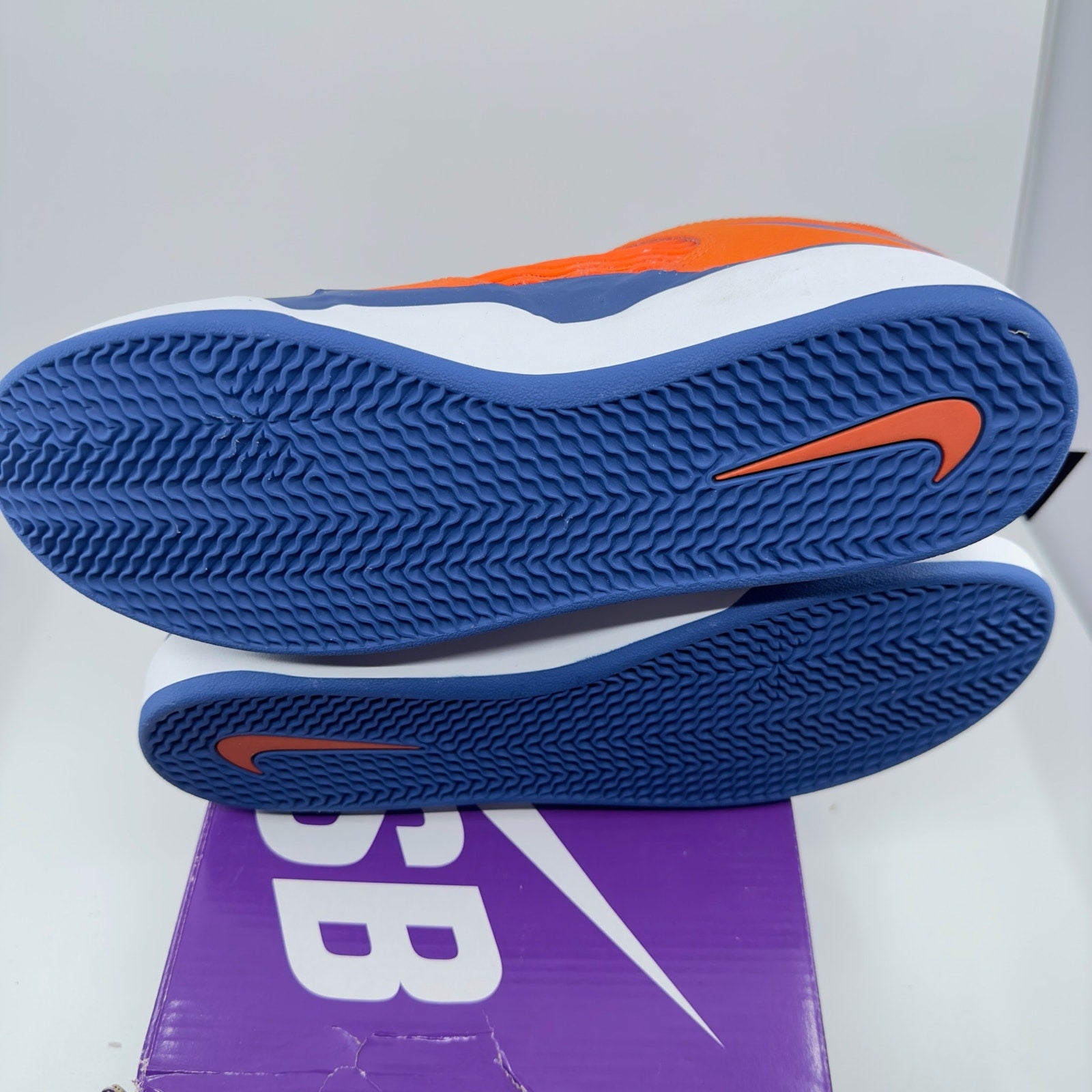 Nike SB Ishod PRM Wair Skate Shoes Low Top Orange/Blue Size 9.5 DZ5648 800