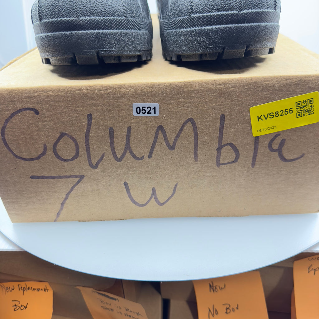Columbia Snow Winter Hiking Boot Hi-Top Insulate Drawstring Black Size 7W
