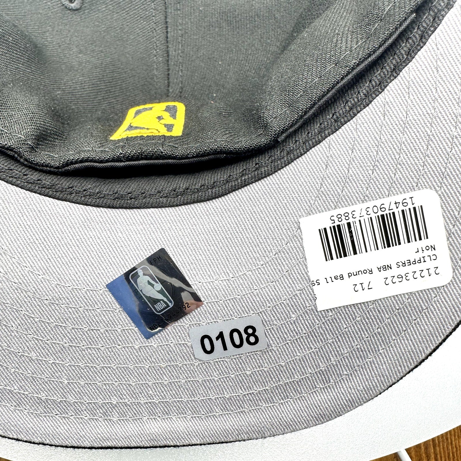 New Era Mens Hat 59Fifty Los Angeles Clippers NBA Fitted Black 7 1/2