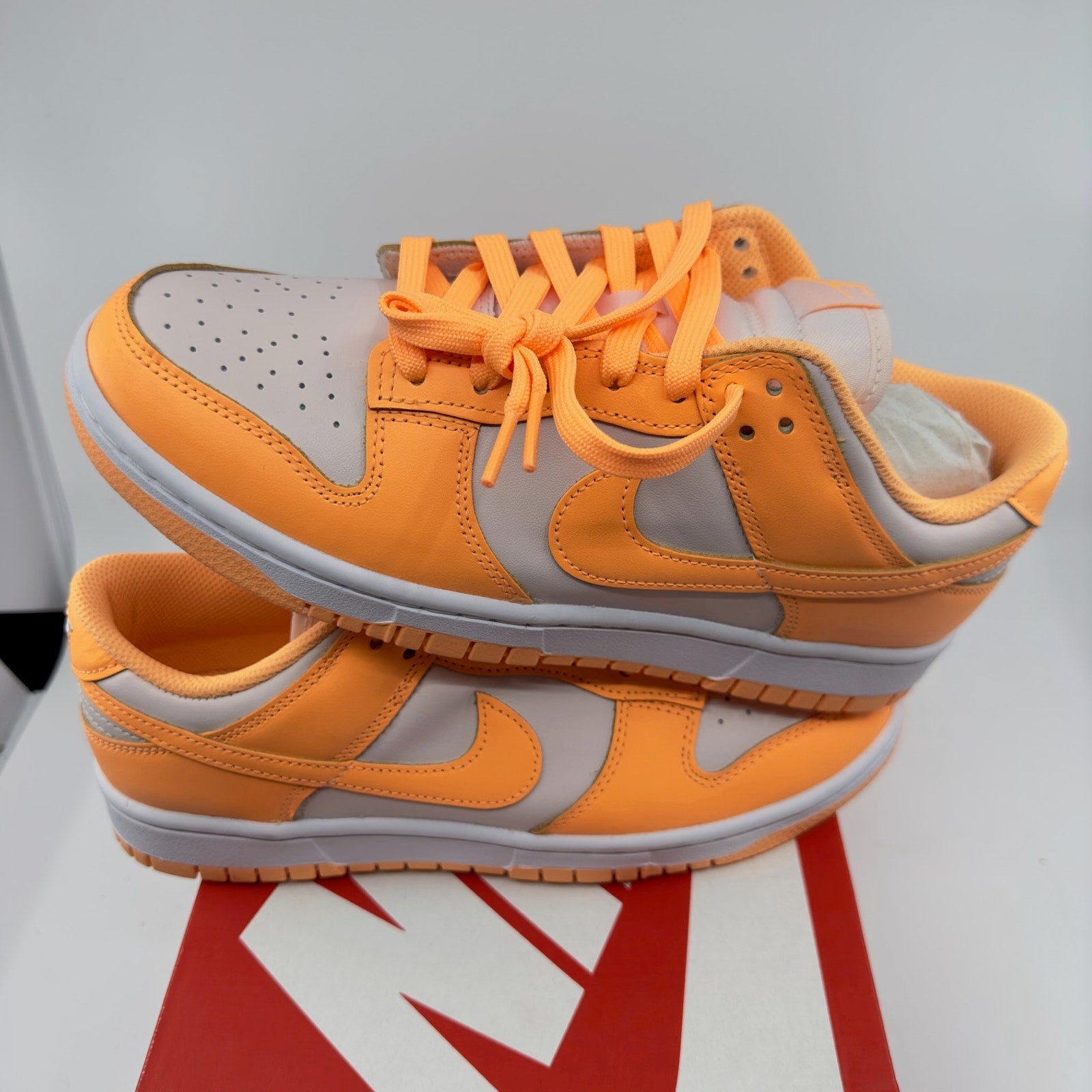 Nike Dunk Low Lace-Up Sneaker Shoes DD1503-801 Peach Cream Womens Size 8.5