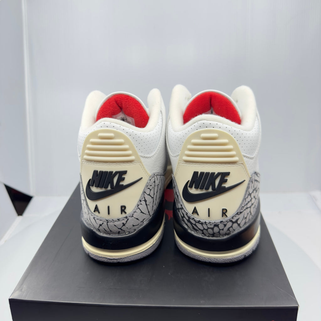 Jordan Kids Air Jordan 3 Retro (GS) Sneakers White Red 6Y DM0967-100