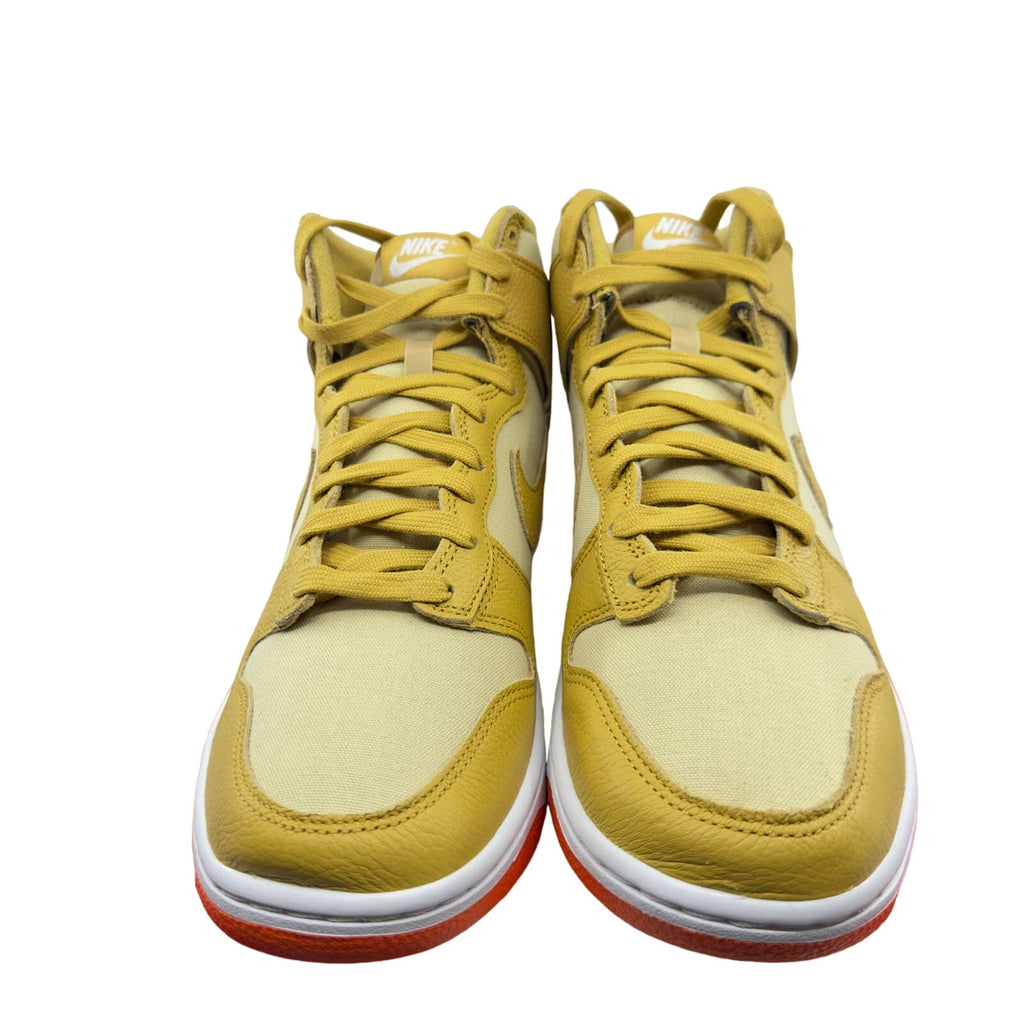 Nike Mens Dunk High Retro PRM Lace Up Sneaker Wheat Gold/Orange 9.5 DV7215-700