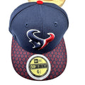 New Era Hat Houston Texans NFL 59Fifty Flat Bill Navy Blue Size 6 1/2 / Medium