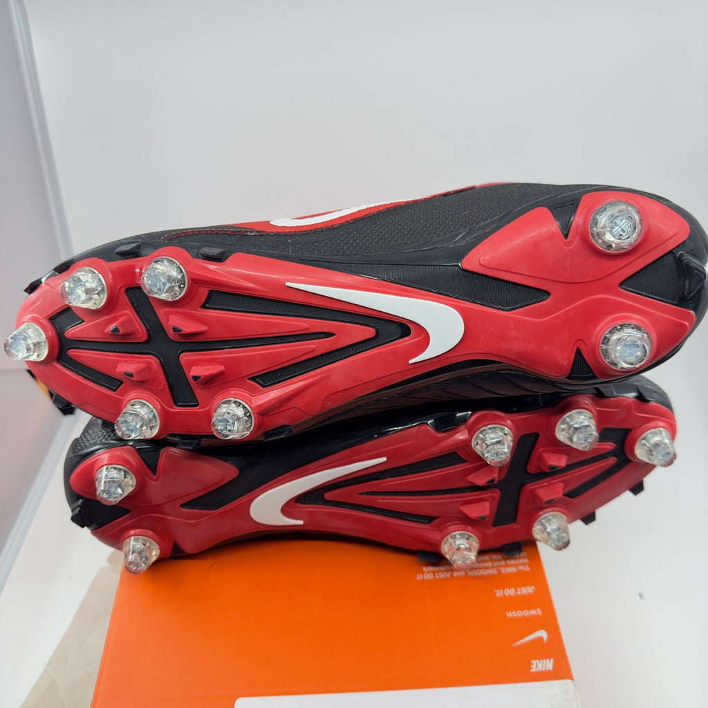 Nike Alpha Pro Skin Football Cleats Shoes Lace-Up Red Size 13.5 742766-602