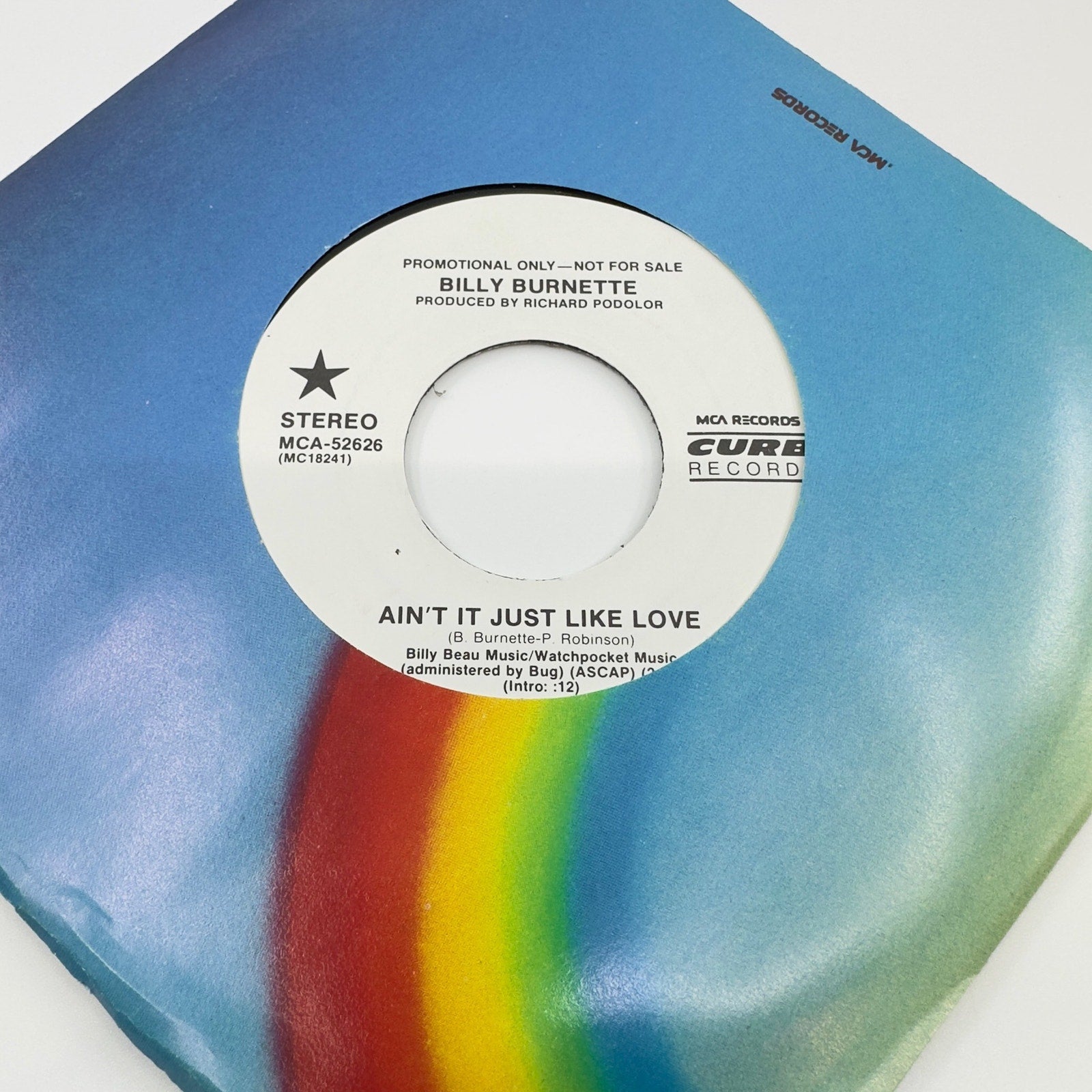 Billy Burnette 1985 Vinyl Record Ain't it Just Like Love - LP, Vinyl Records