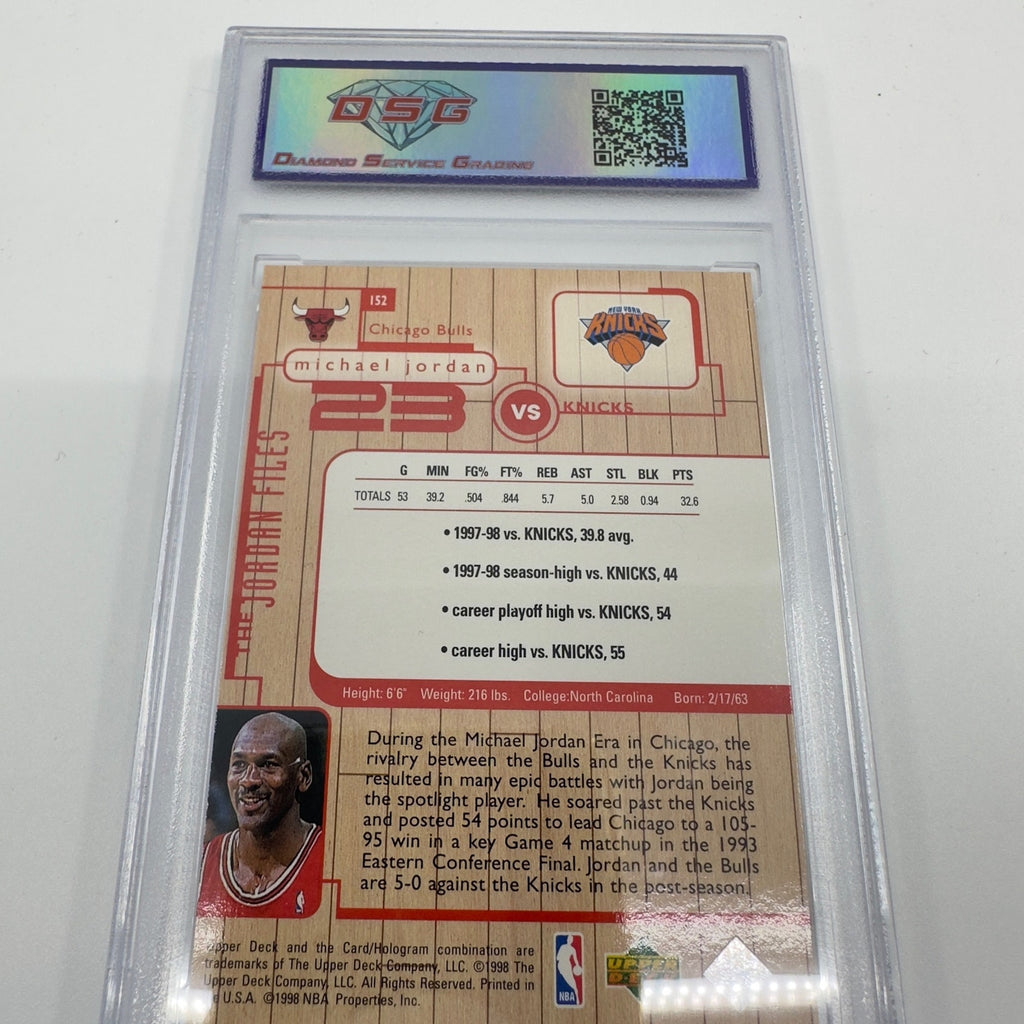1998 Upper Deck Living Legend #152 Michael Jordan Chicago Bulls VS Knicks MINT 9
