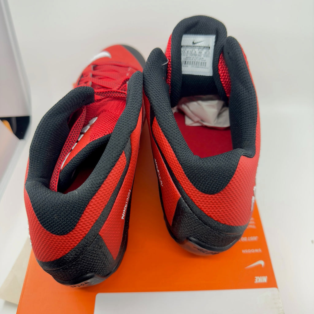 Nike Alpha Pro Skin Football Cleats Shoes Lace-Up Red Size 13.5 742766-602