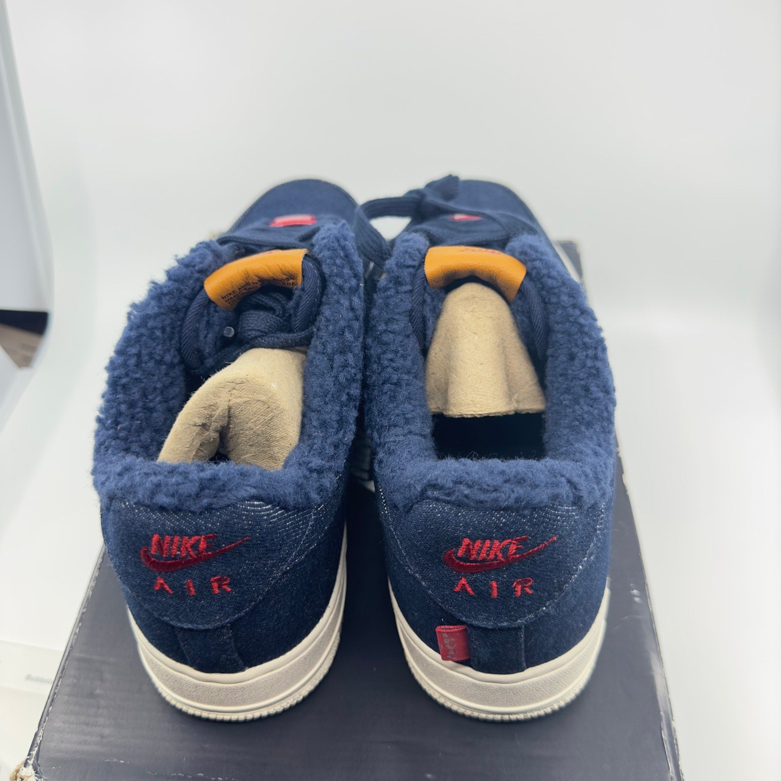 RARE! Nike Air Force 1 Low Levi's Denim Sherpa Sneakers CV0670-001 Size 11
