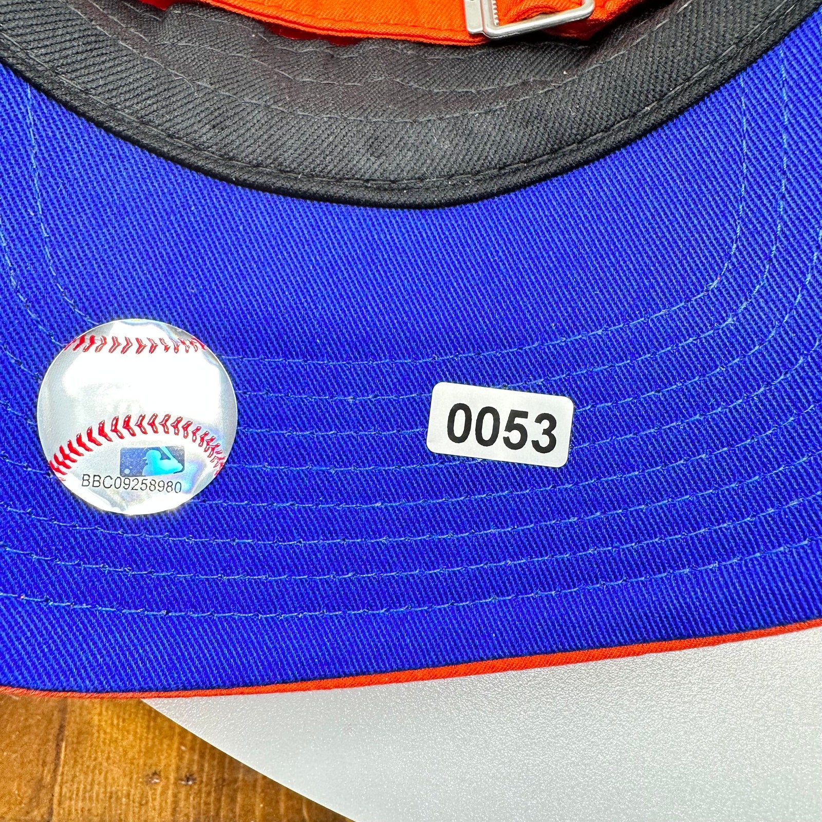 Mitchell & Ness Mens MLB NY Mets Vintage Classic Logo Snapback Cap Orange Sz OS