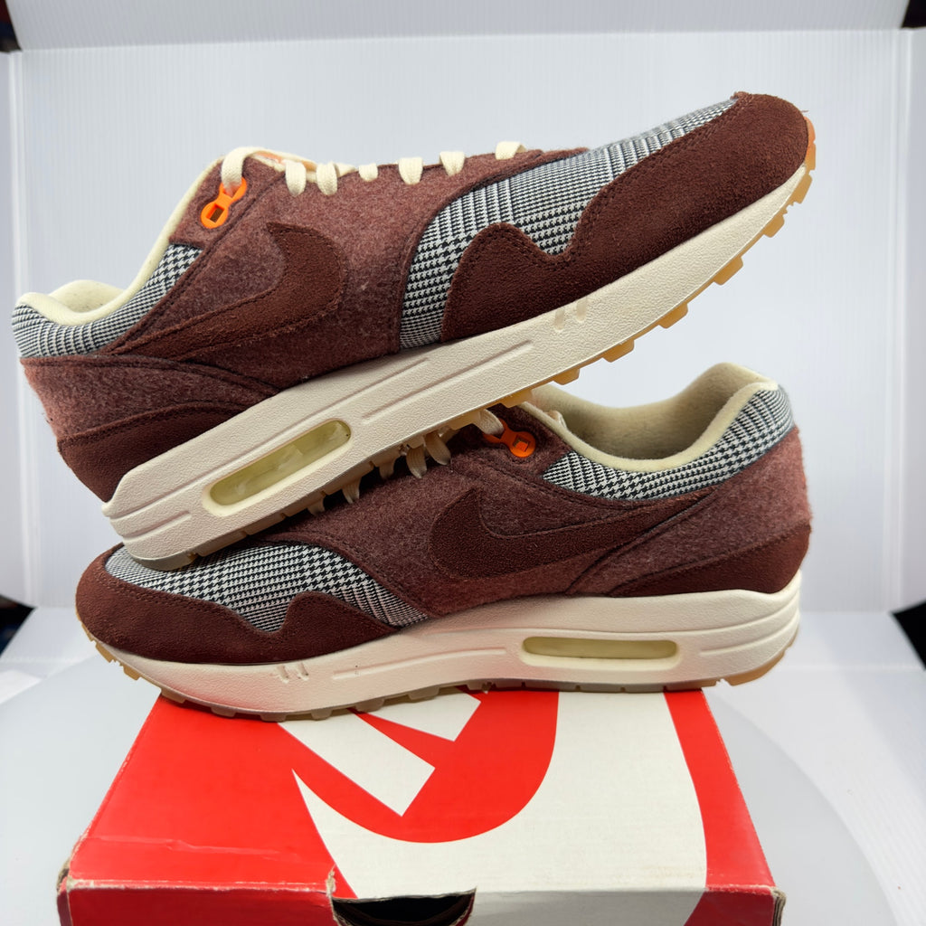 Nike CT1207-200 Air Max 1 Houndstooth 2019 Low Top Sneakers Bronze Eclipse 9