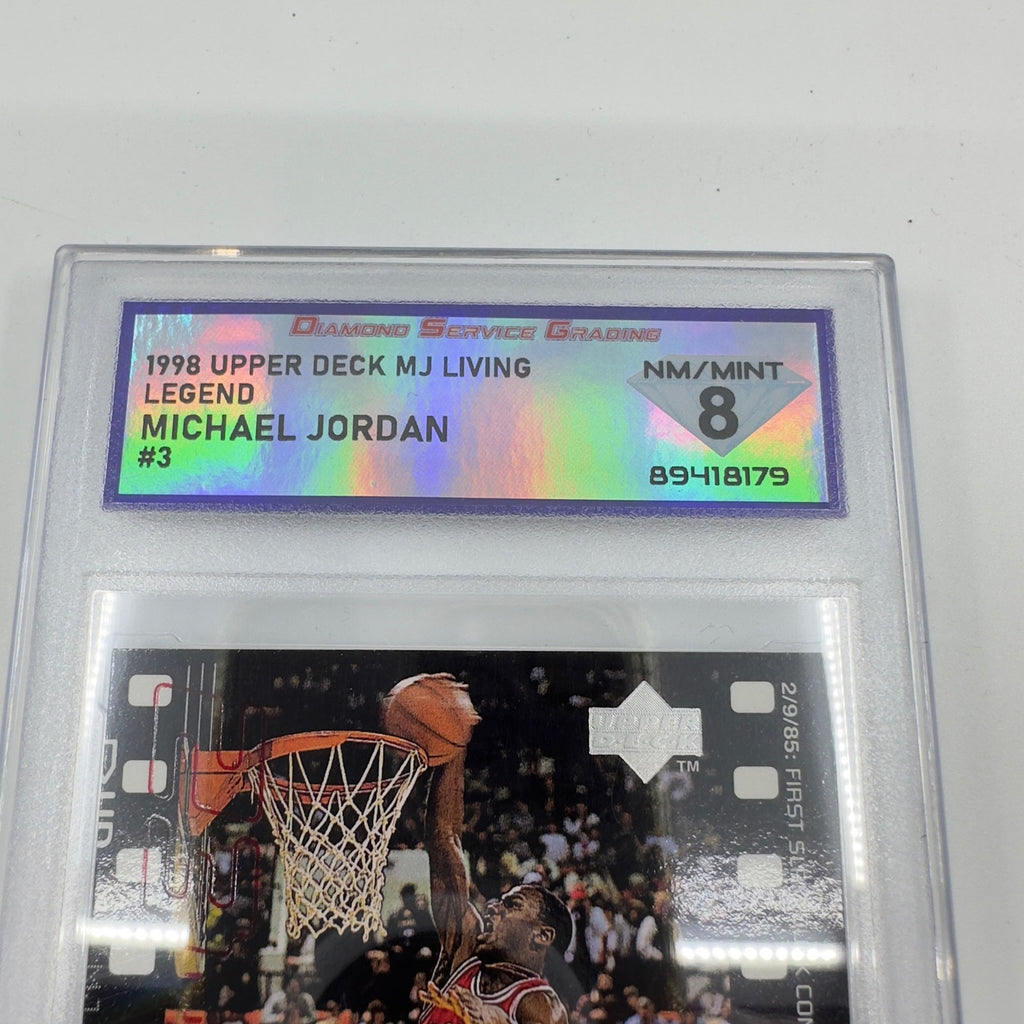 1998 Upper Deck MJ Living Legend #3 - Michael Jordan - Chicago Bulls - Graded 8