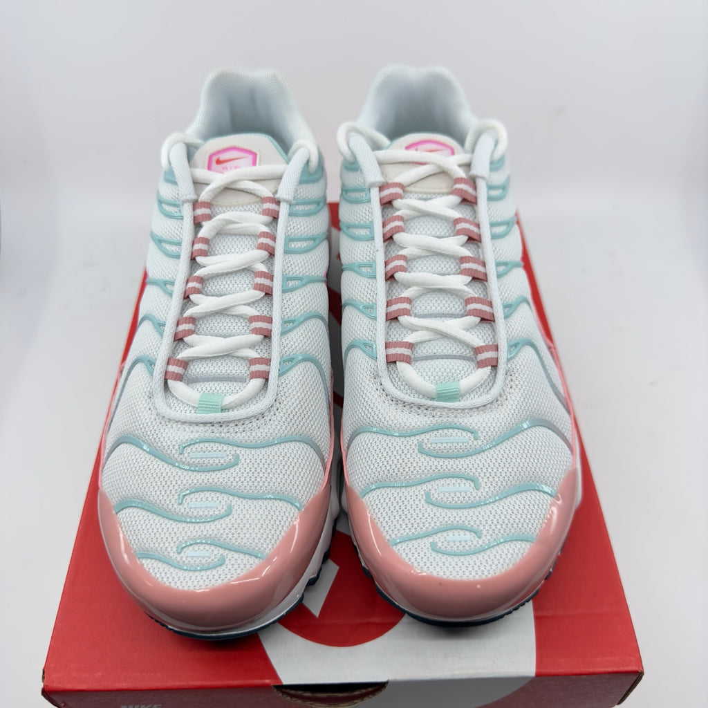 Nike Air Max Plus GS Youth Sneakers White Siren Red Red Stardust Size 4.5Y