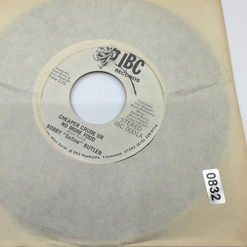 IBC Records Bobby "Sofine" Butler -Bobby's (Nervous) Breakdown- LP, Vinyl Record