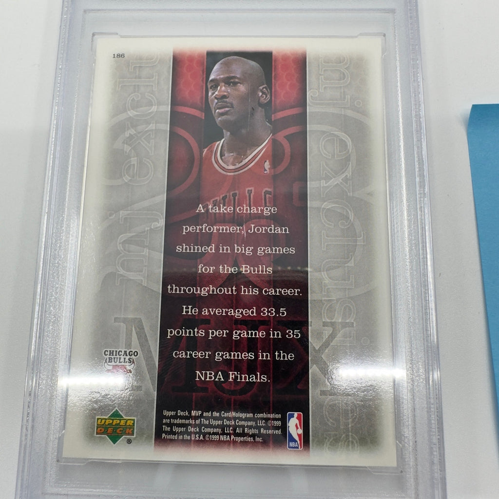 1999-00 Upper Deck MVP #186 - MJ Exclusives Michael Jordan Chicago Bulls- Graded