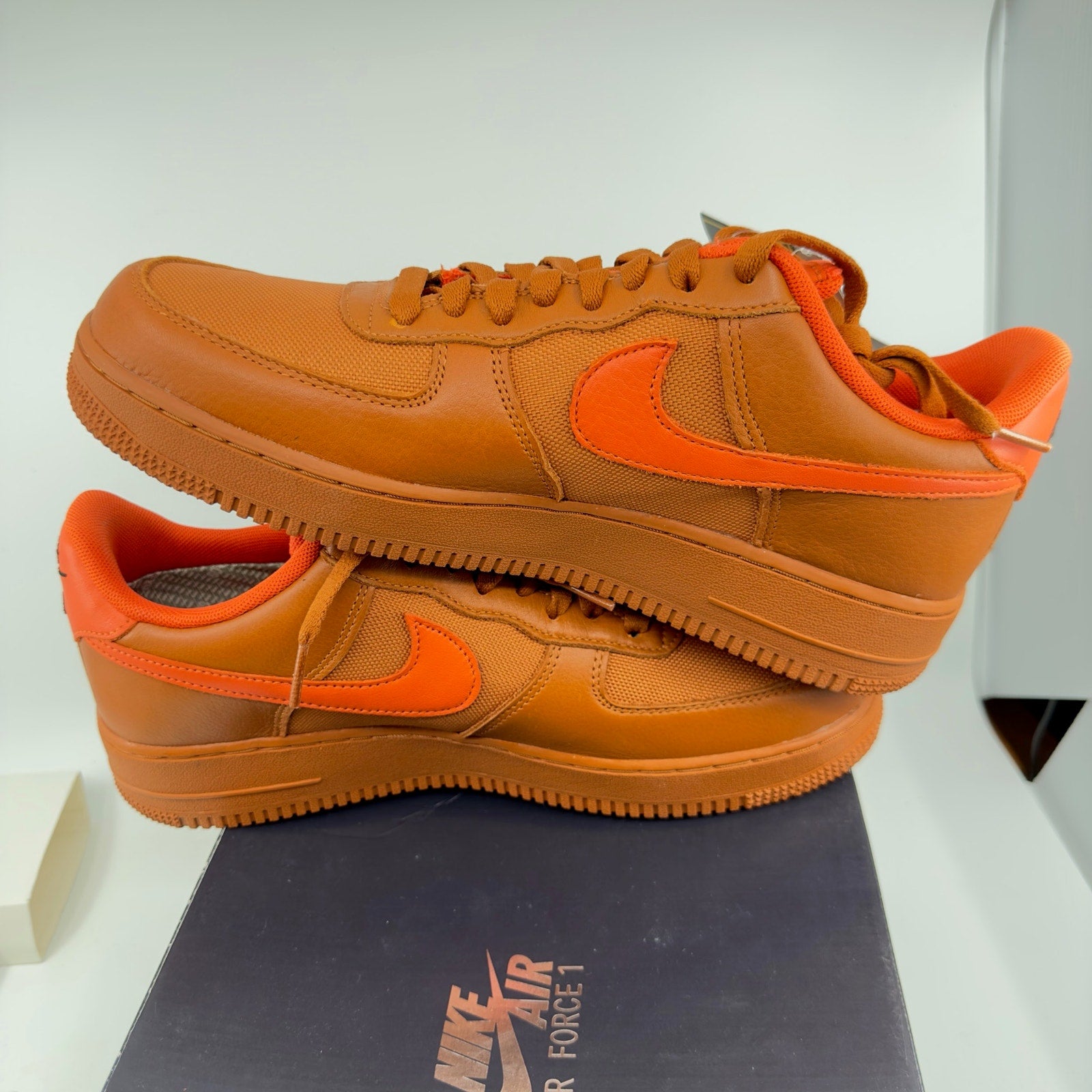 Nike Air Force 1 Goretex Sneaker Shoes Desert Team Orange Size 9.5