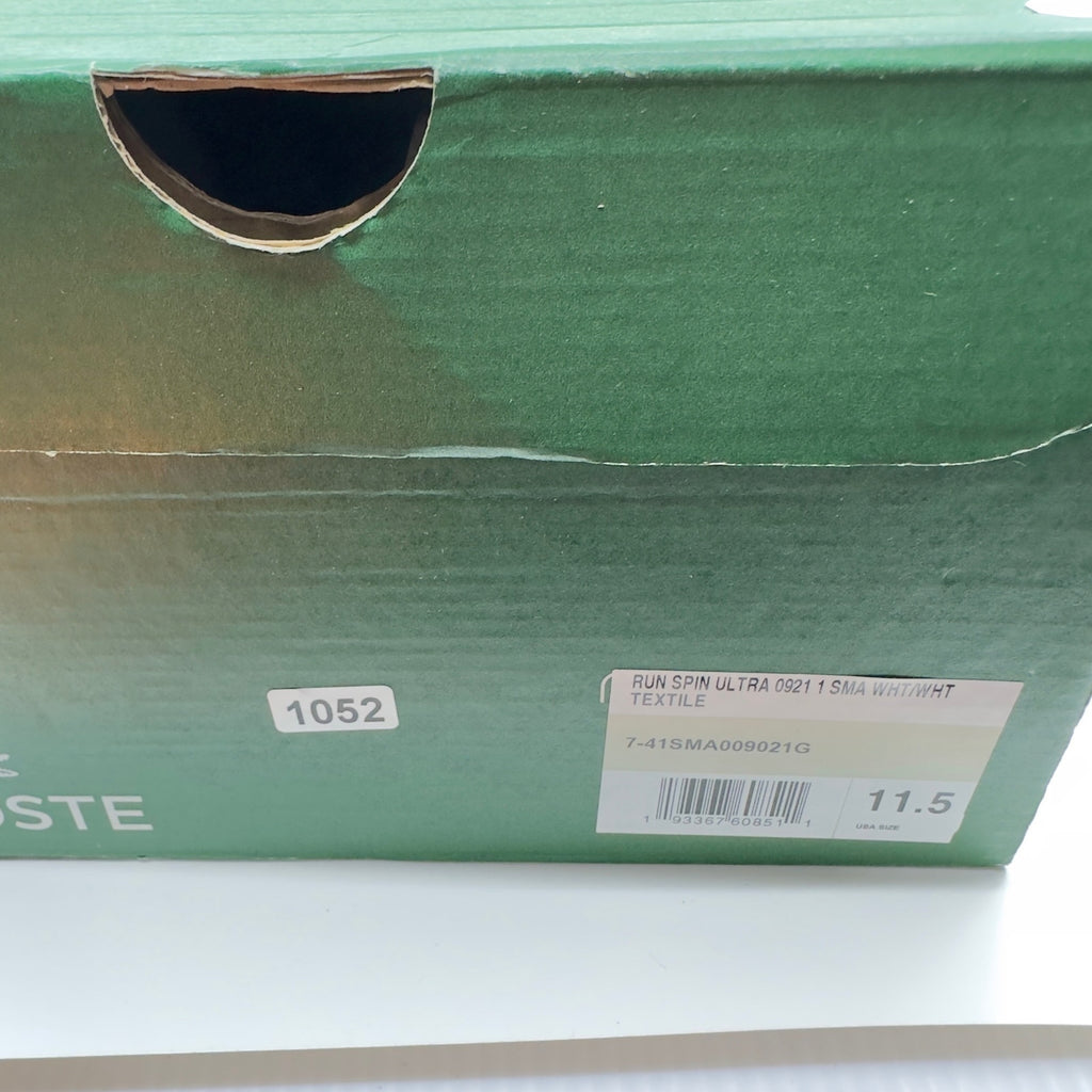 Lacoste Run Spin Ultra 0921 1 Sfa Sports Shoes Textile White Womens Size 11.5