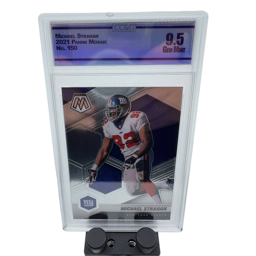 2021 Panini Mosaic NFL Football #150 Michael Strahan New York Giants Graded 9.5
