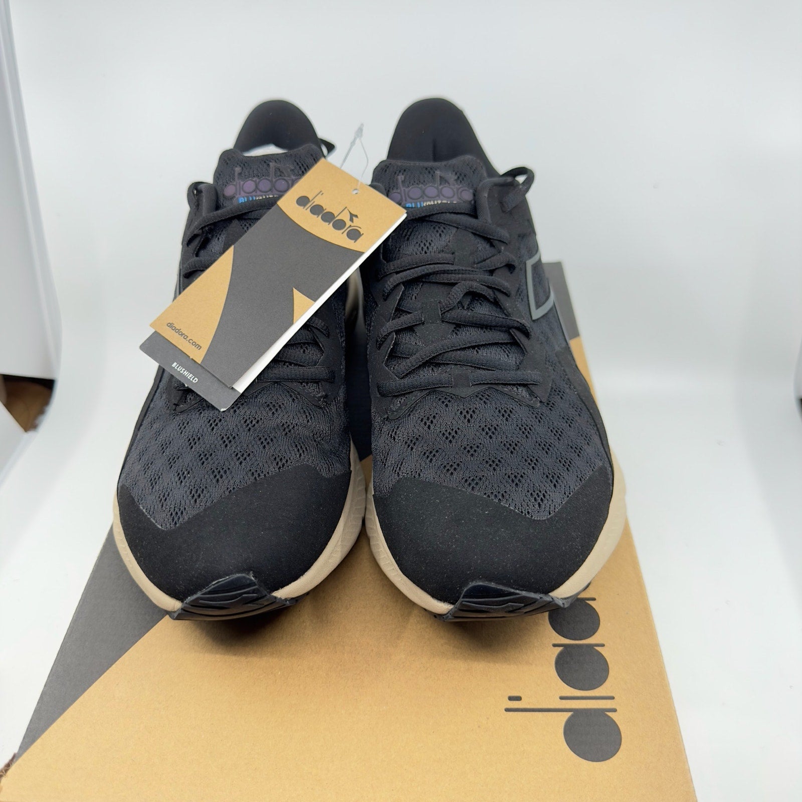 Diadora Mythos Blushield Volo Hip 3 Sneaker Shoes Black White Size 9.5