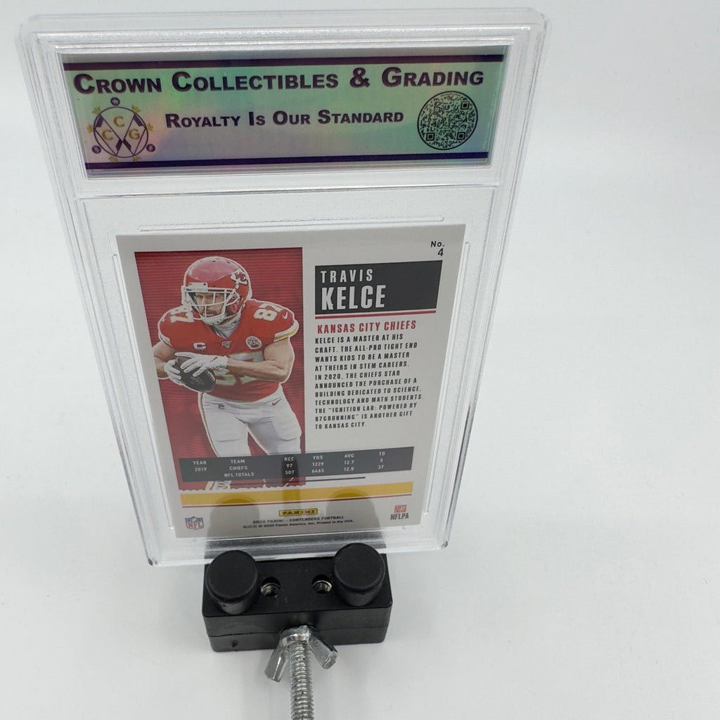 2020 Panini Contenders Season Ticket #4 Travis Kelce Kansas City Chiefs MINT 10