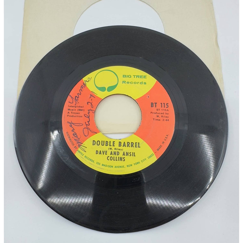 Dave And Ansil Collins Double Barrel (Instrumental) Vinyl Record Album