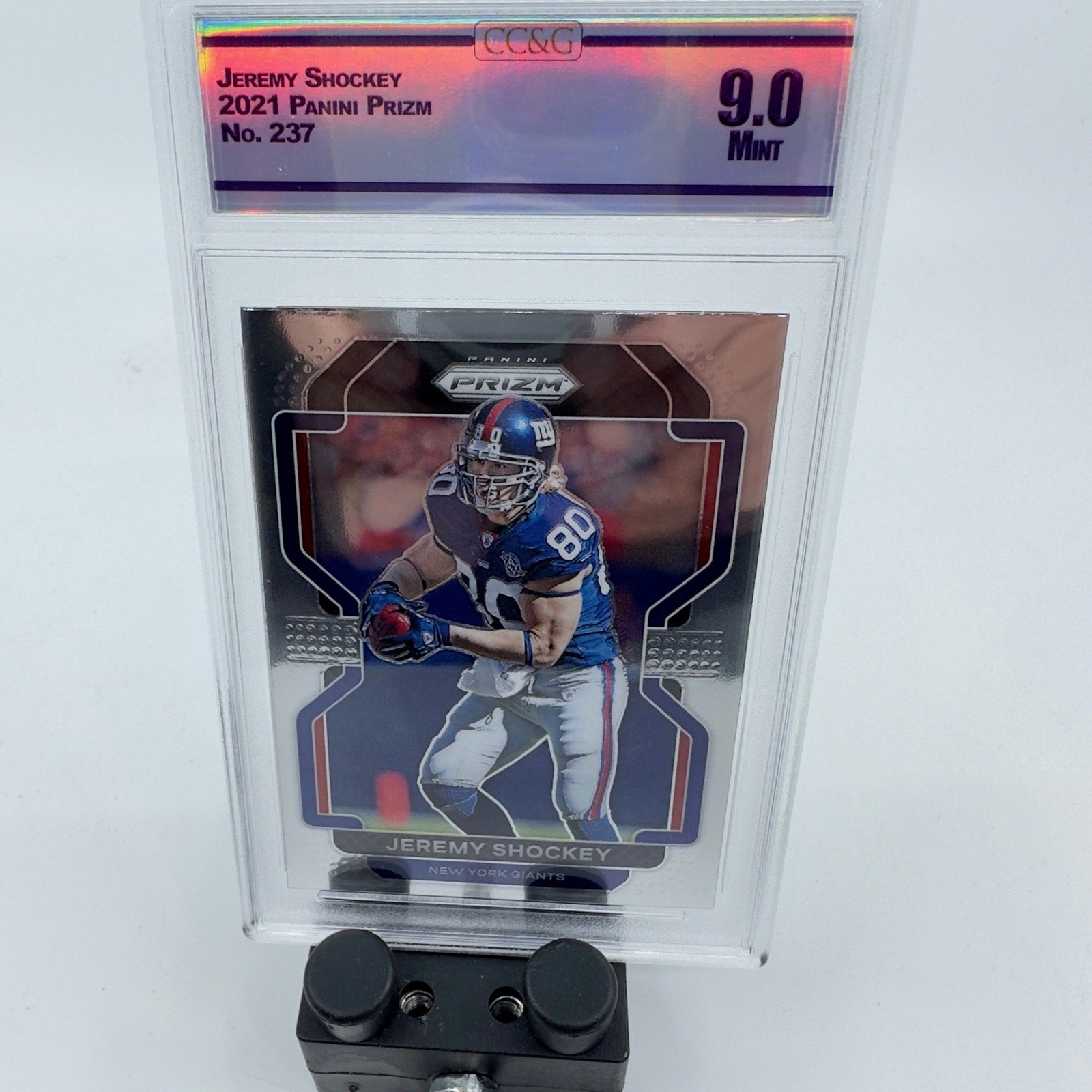 2021 Panini Prizm Football #237 - Jeremy Shockey - New York Giants 3 - Graded 9