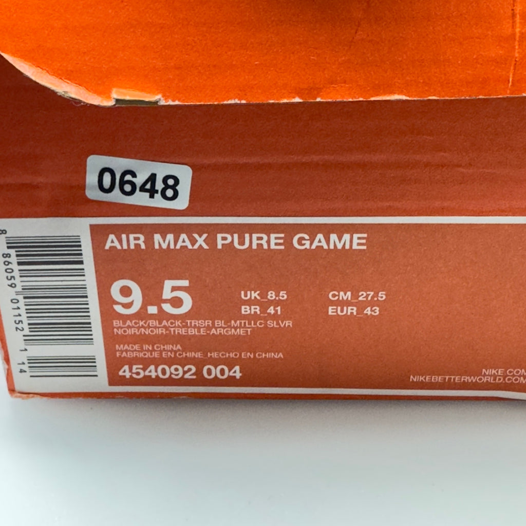 Nike Mens Air Max Pure Game Basketball Shoes Blue/Black Size 9.5 454092-004