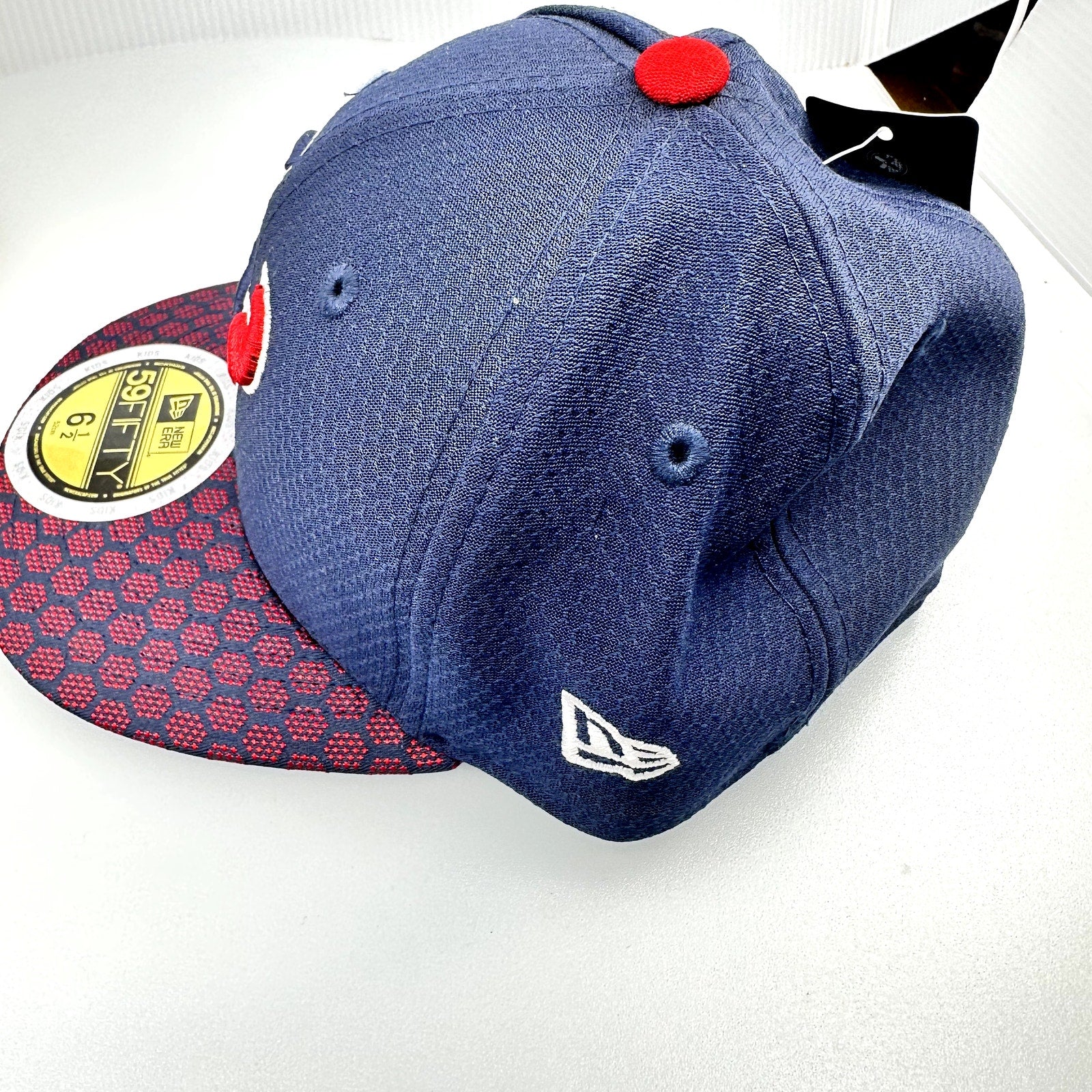 New Era Hat Houston Texans NFL 59Fifty Flat Bill Navy Blue Size 6 1/2 / Medium