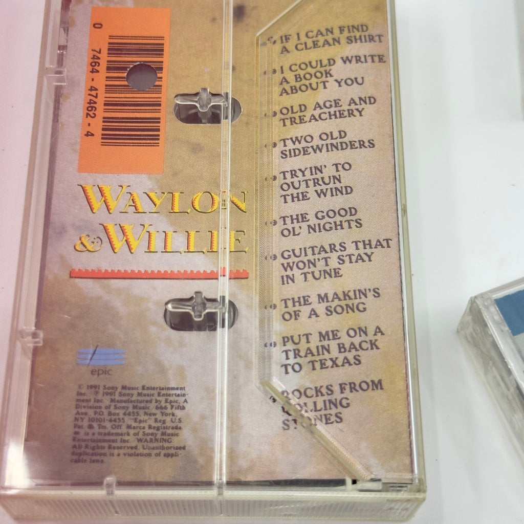 Set Of 4 Cassette - Waylon & Willie, Waylon Jennings, Alan Jackson