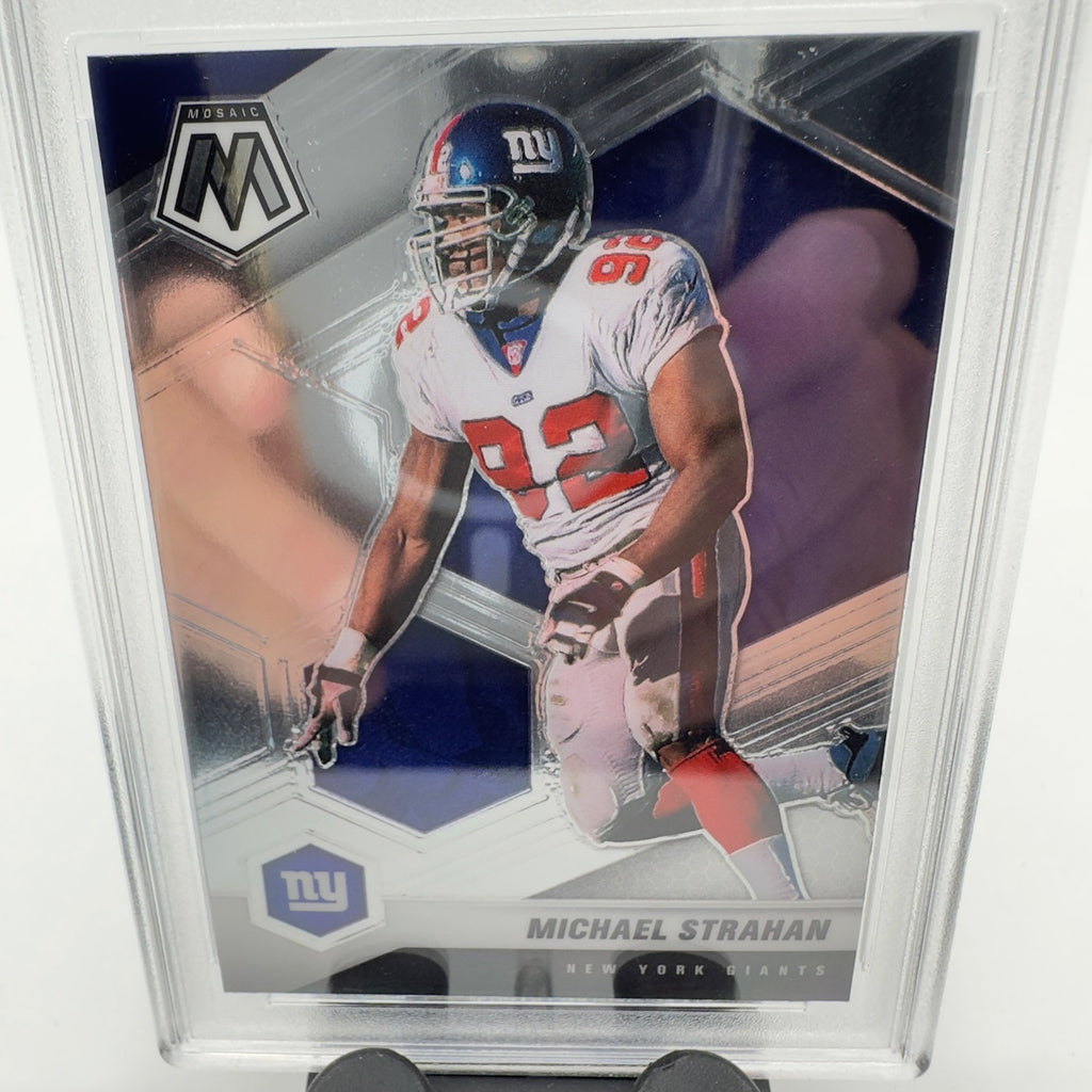 2021 Panini Mosaic NFL Football #150 Michael Strahan New York Giants Graded 9.5