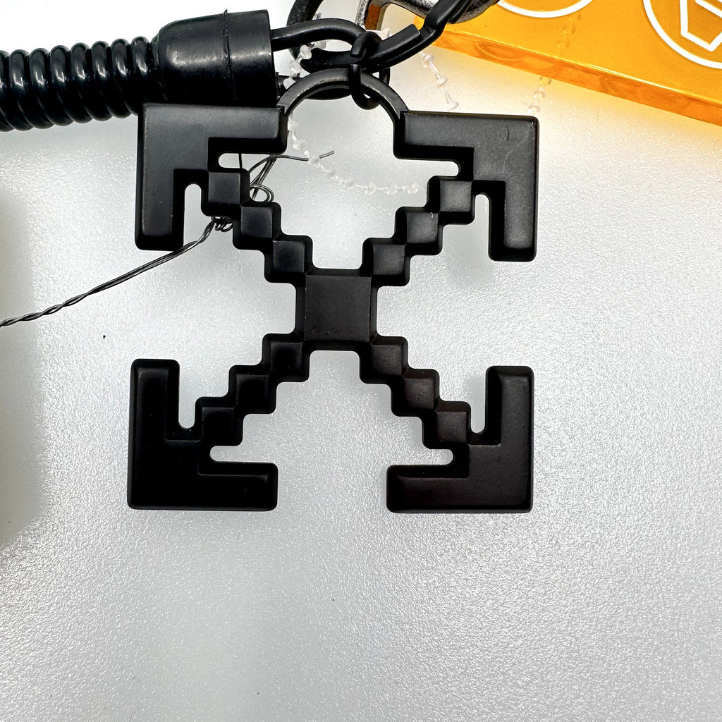Off-White C/o Virgil Abloh Industrial Y013 Bungee Keyrings Elastic Band Black OS