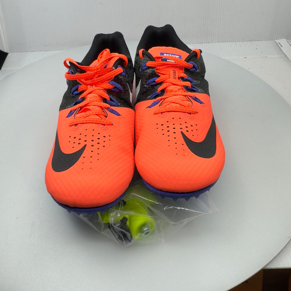 Nike Mens Zoom Rival S8 Lace Up Track/Spike Shoes 806555 804 Orange Size 11