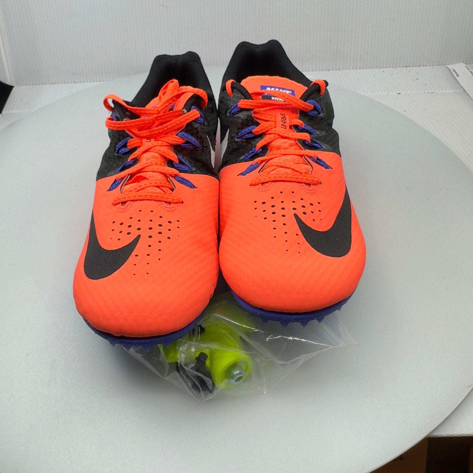 Nike Mens Zoom Rival S8 Lace Up Track/Spike Shoes 806555 804 Orange Size 11