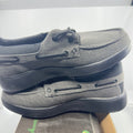 OrthoComfoot Mens Arc Support Casual Canvas Slip On Shoes Gray/Black Size 9 M