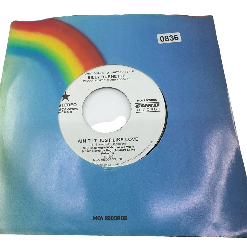 Billy Burnette 1985 Vinyl Record - Ain't it Just Like Love - LP, Vinyl Records