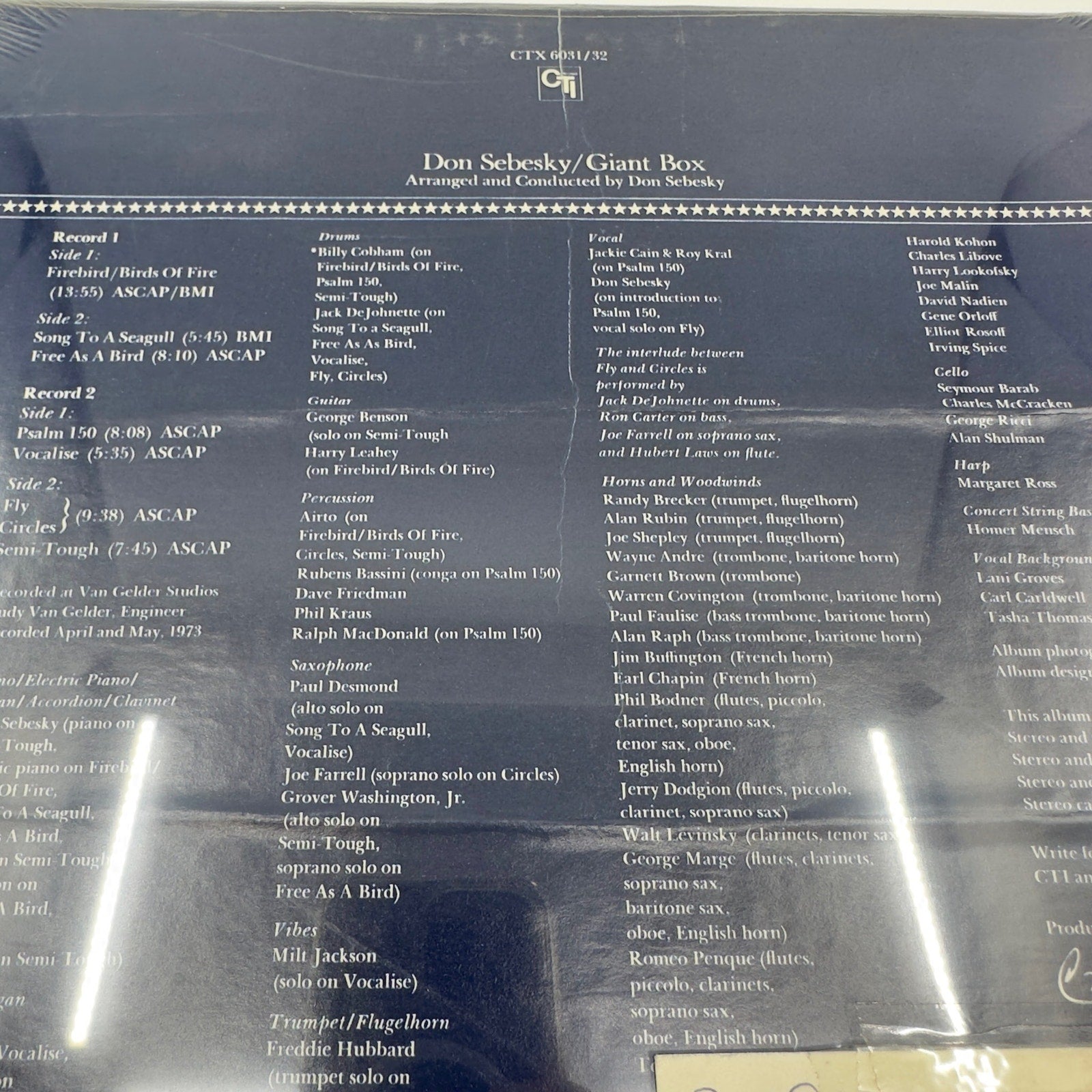 Don Sebesky Giant Box Vinyl Record Album New - LP, Vinyl Records