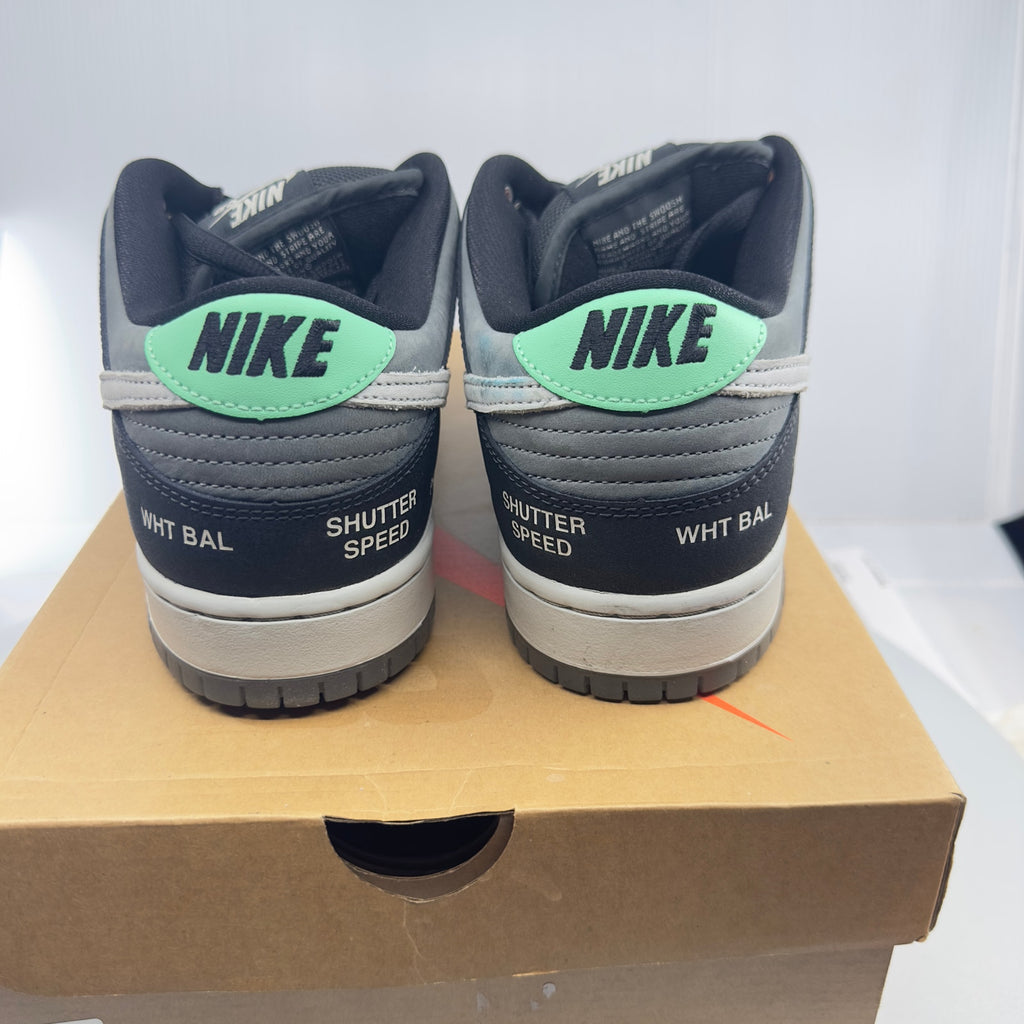 Nike Mens SB Dunk Low Pro ISO Camcorder Sneakers Gray/White Size 9.5 CV1659-001