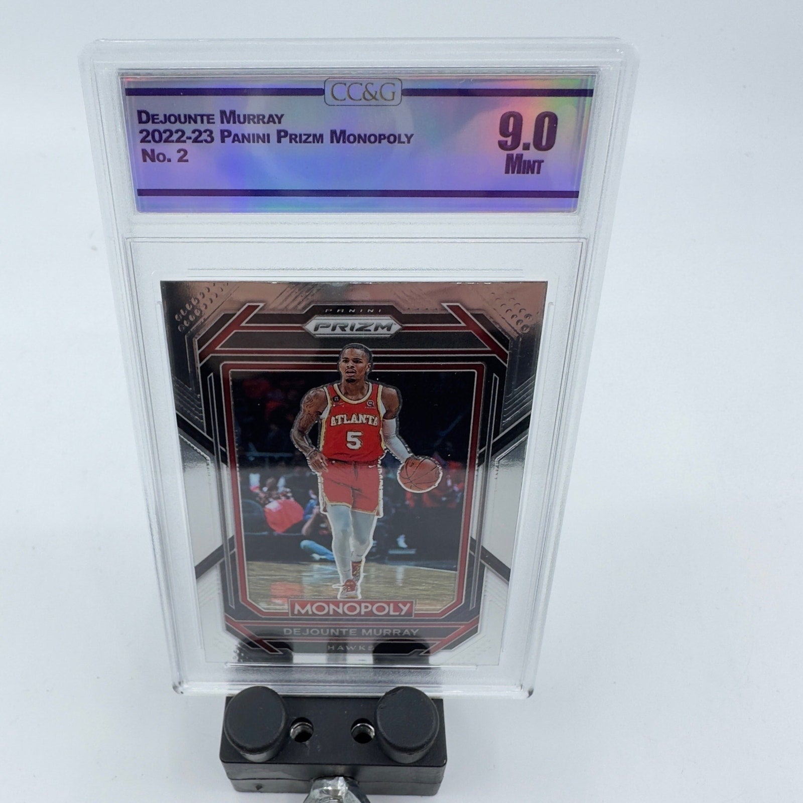 2022-23 Panini Prizm Basketball Monopoly #2 Dejounte Murray Atlanta Hawks Graded