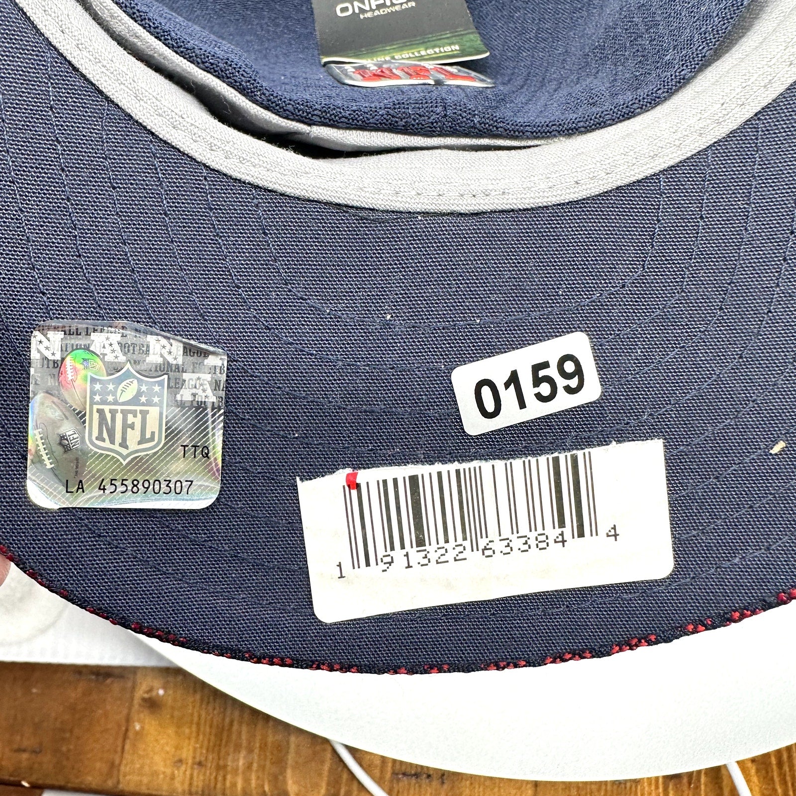 New Era Hat Houston Texans NFL 59Fifty Flat Bill Navy Blue Size 6 1/2 / Medium