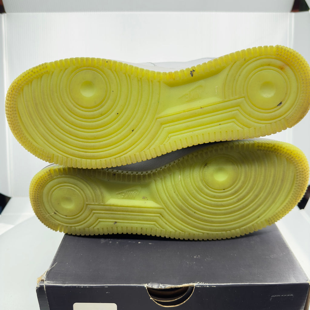 Nike Mens Air Force 1 07 LV8 3 Low Volt Sneakers Gray/Neon Green Size 9 CD0888-002