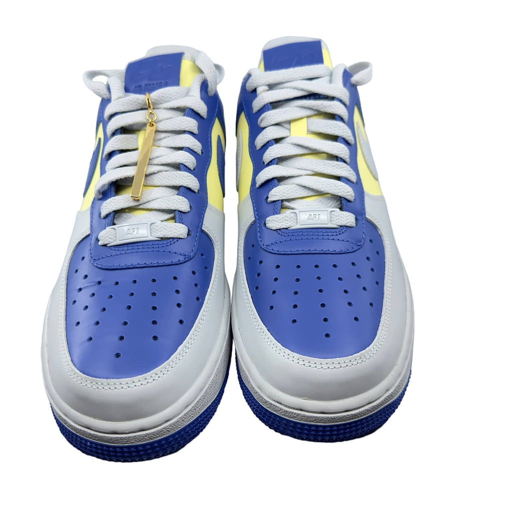 Nike by Kirk Shoes Dunk Low Custom Sneakers D07416-991 Blue/Yellow Size 9.5