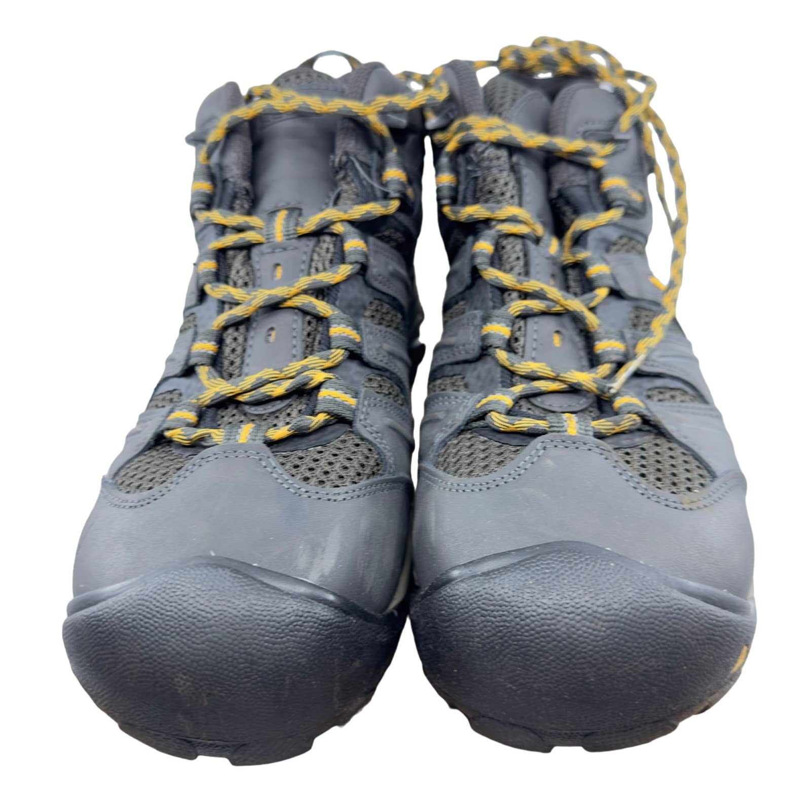 Keen Mens Lansing Mid WP Slip Resistant Steel Toe Work Boots Black 9M 1018079