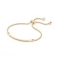 Kendra Scott Womens Ott Bracelet Adjustable Chain Rose Gold Metal White