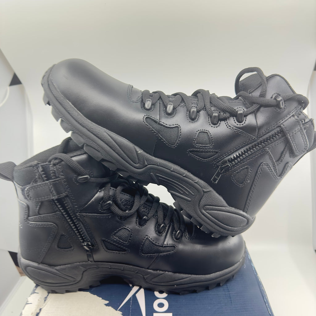 Reebok Mens Rapid Response Military Tactical Boot Lace Up Leather Black Size 10W