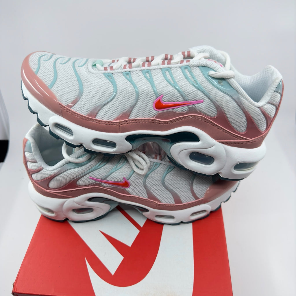 Nike Air Max Plus GS Youth Girls Sneakers White Siren Red Red Stardust Size 4.5Y